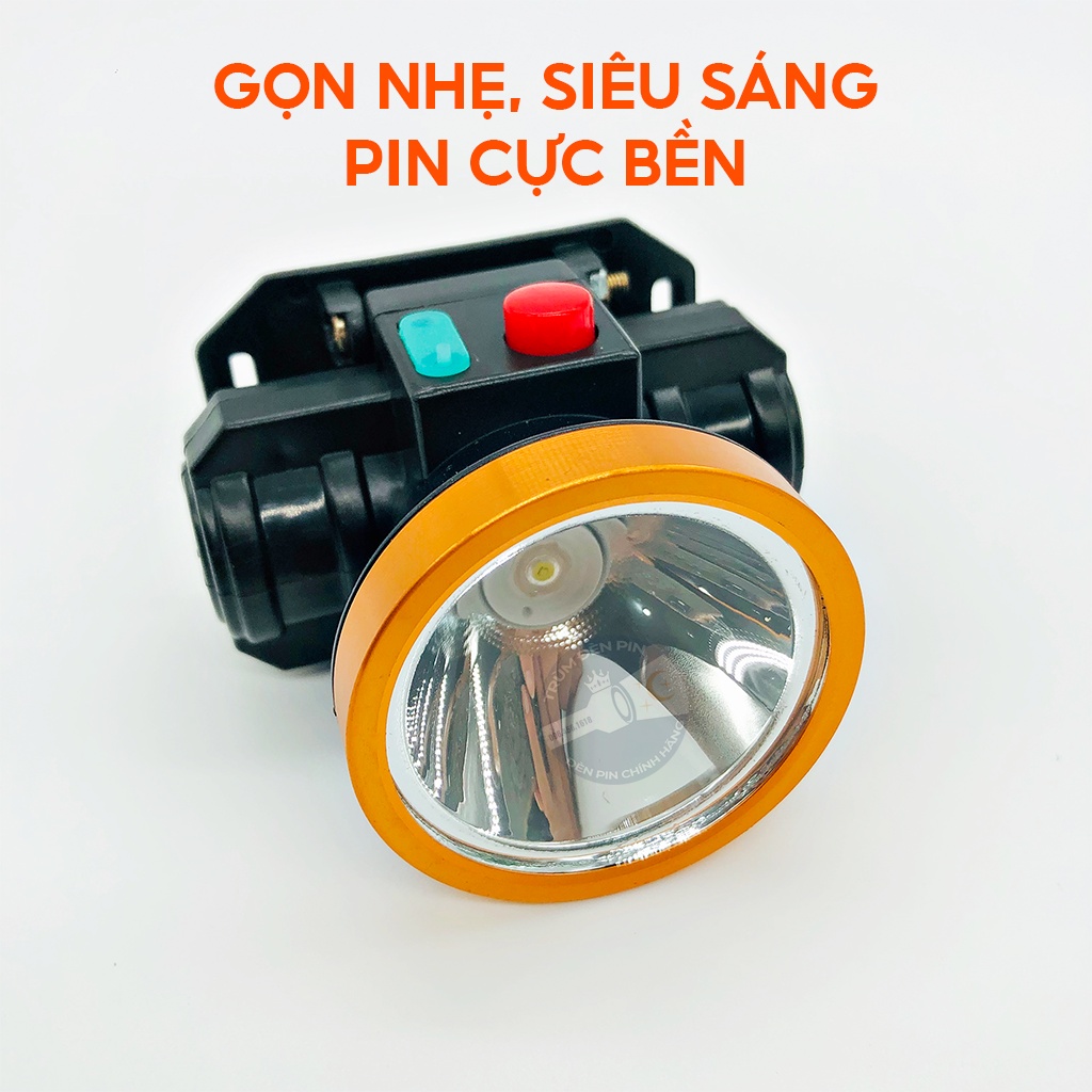 Đèn pin đội đầu siêu sáng 50W CXB A4 LED chiếu xa chống nước ánh sáng Vàng và Trắng đèn đeo đầu soi ếch dã ngoại