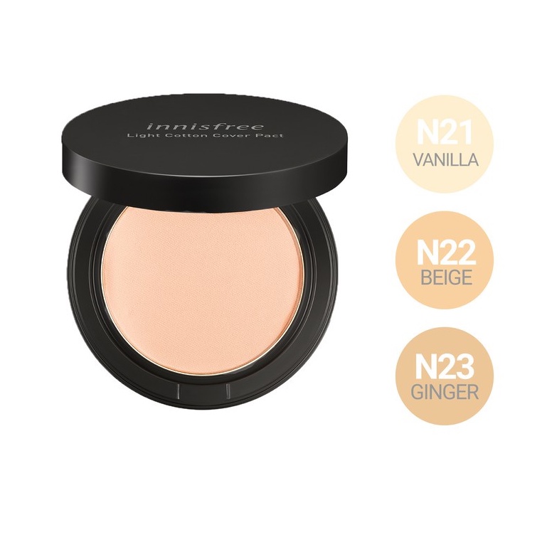 Phấn Phủ Dạng Nén Innisfree Light Cotton Cover Pact SPF 30 PA+++ 12g | BigBuy360 - bigbuy360.vn