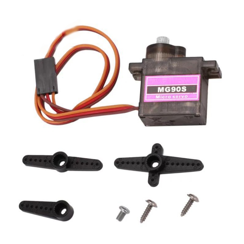 Động Cơ Servo MG90s Có Bánh Răng Kim Loại Cho Đồ Chơi Thuyền / Trực Thăng / Xe