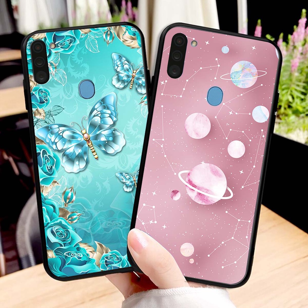 Ốp lưng Samsung A11 / M11 in hình hoa xinh xắn, hiện đại , thời trang ,phong cách