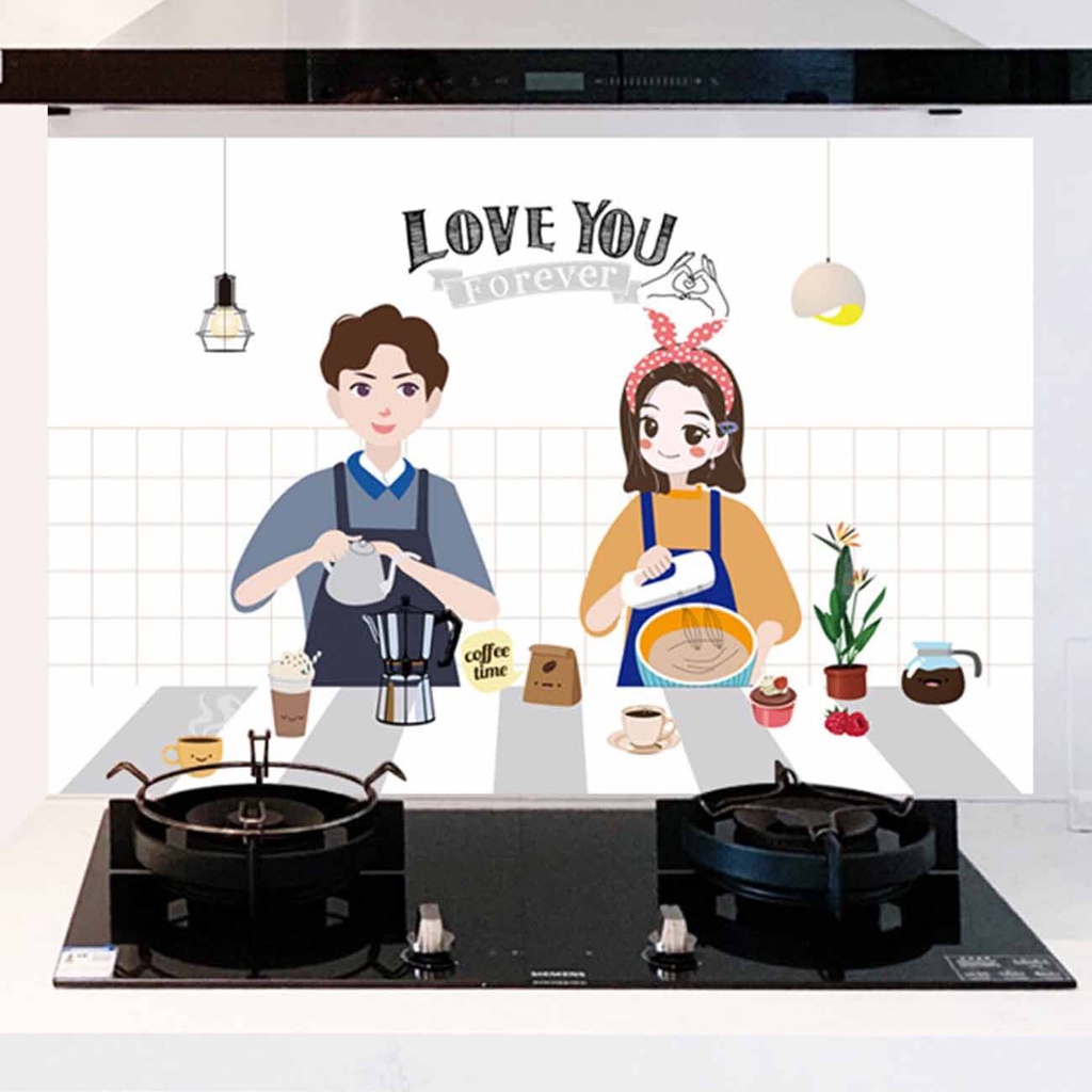 Giấy Dán Bếp Chống Dầu Mỡ, Cách Nhiệt Tráng Nhôm - Hàng Cao Cấp Mẫu Mới