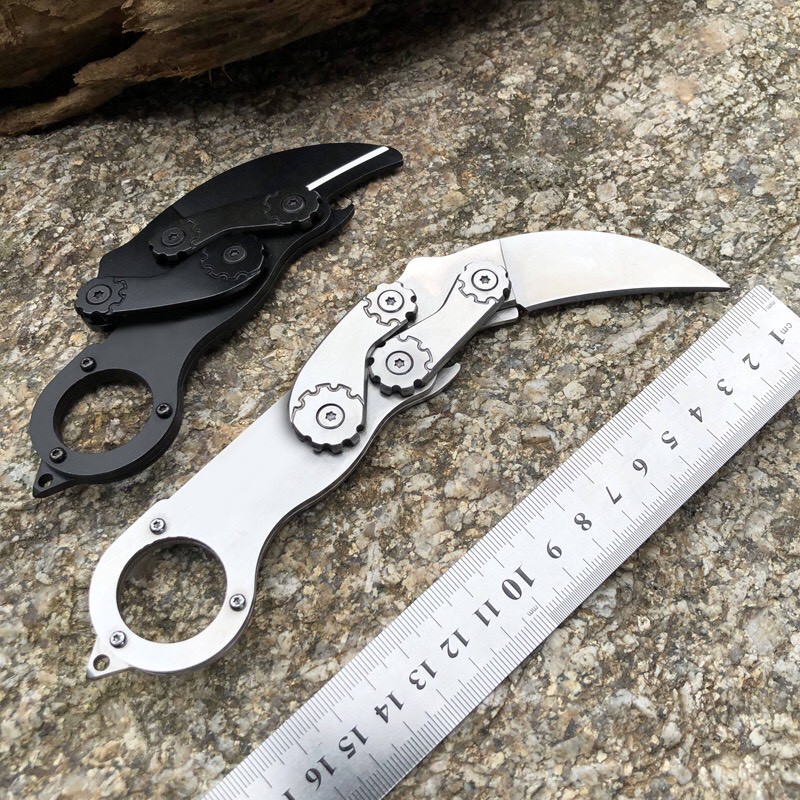 BÁN SỈ - Dao Phượt KARAMBIT - Bánh Răng Gấp Gọn M05