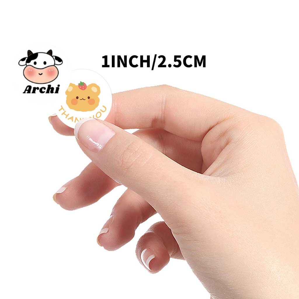 Cuộn 500 sticker dán kích thước 1 inch