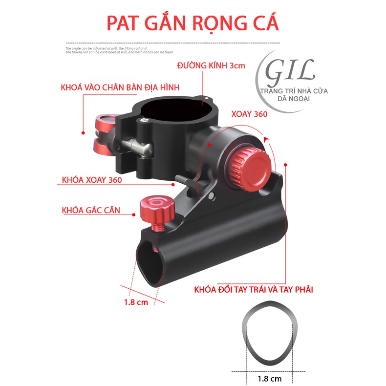PAT GẮN BÀN CÂU ĐỊA HÌNH - PAT CHỐNG CẦN - PAT ĐÈN PIN