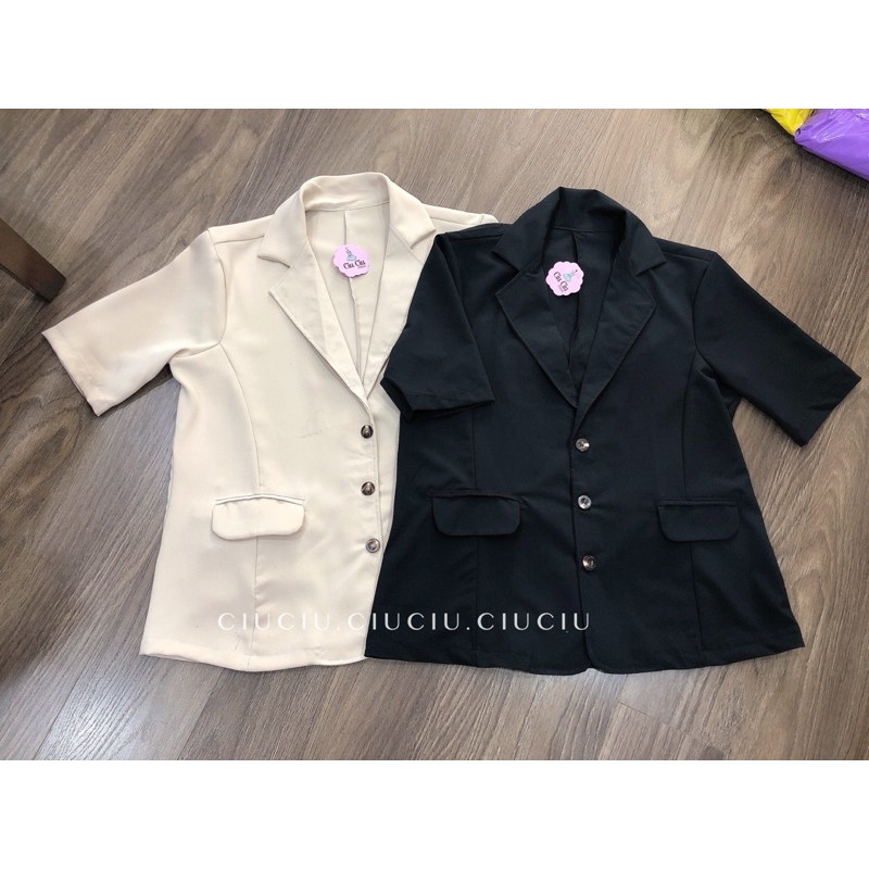 Khoác Vest Tay Ngắn Túi Gập | BigBuy360 - bigbuy360.vn