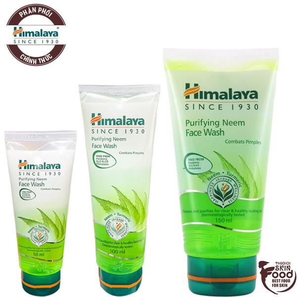 Sữa Rửa Mặt Dạng Gel Ngăn Ngừa Mụn Chiết Xuất lá Neem Himalaya Purifying Neem Face Wash