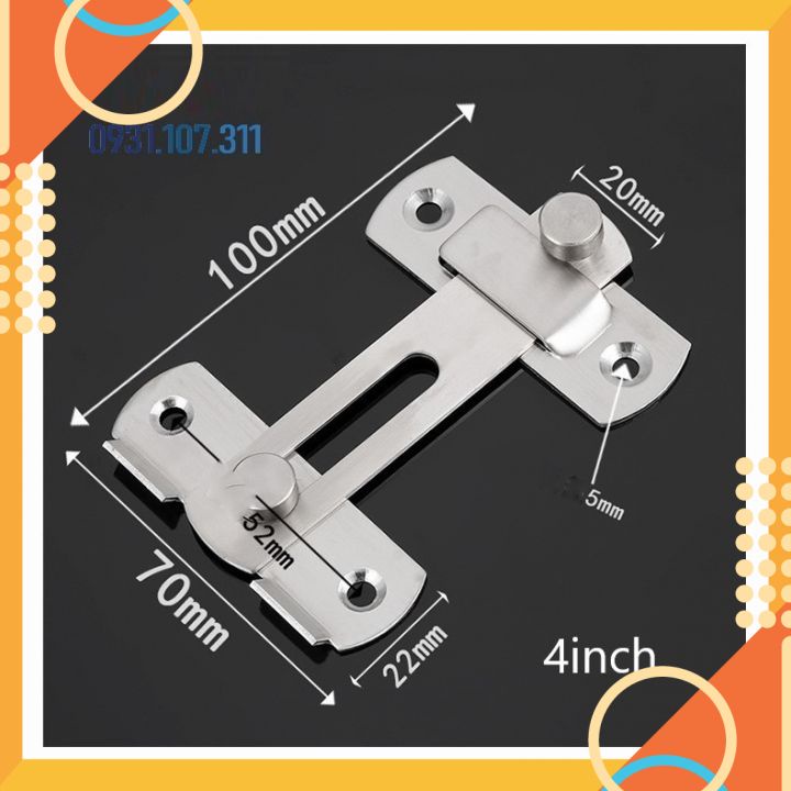 Then cửa, chốt khóa cửa bằng thép không gỉ K02