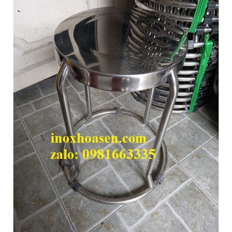 Ghế đôn inox,ghế tròn inox quán ăn