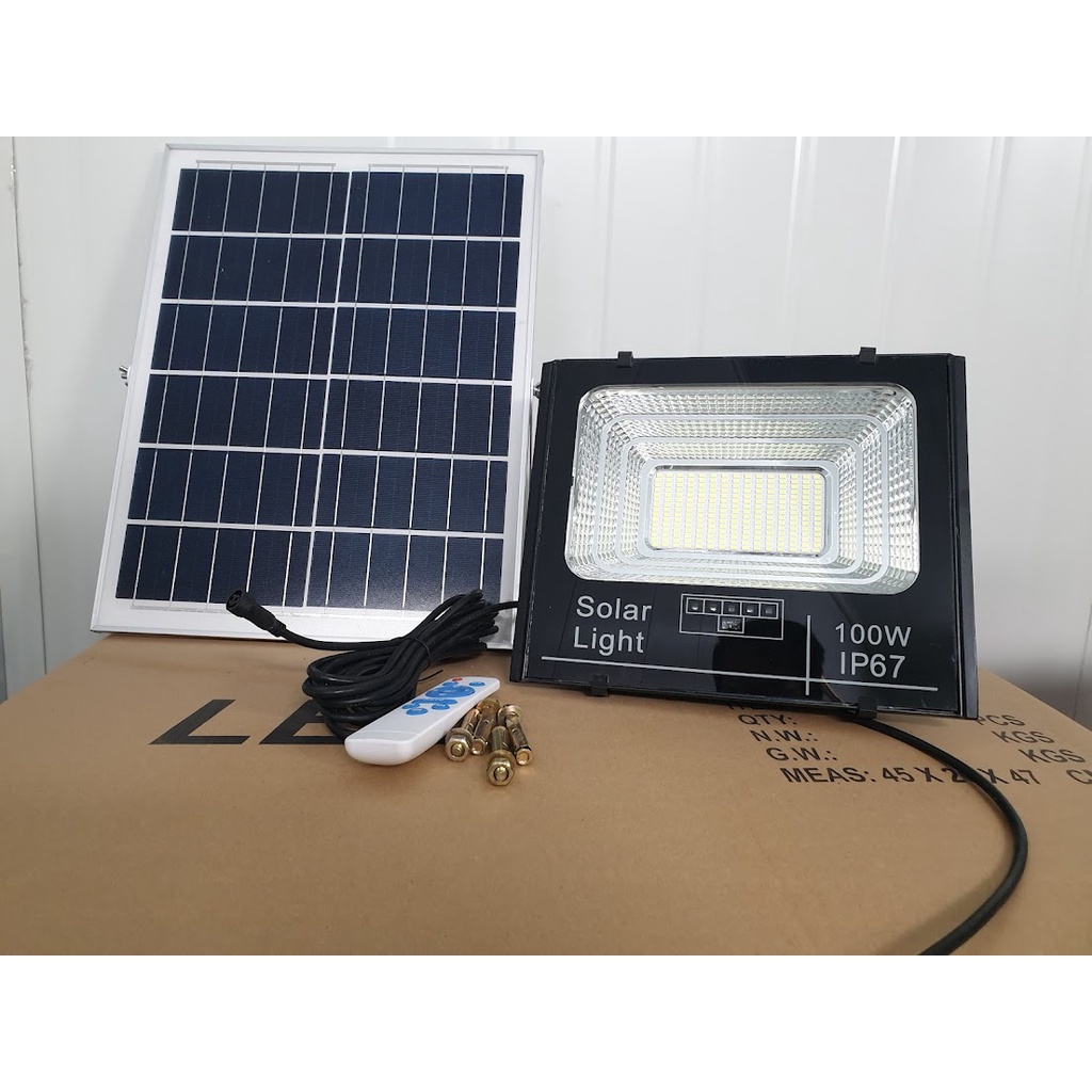 ĐÈN LED NĂNG LƯỢNG MẶT TRỜI 100W SOLAR LIGHT PIN 24Ah, CHÍNH HÃNG VIETNAMLED đt 0936395395