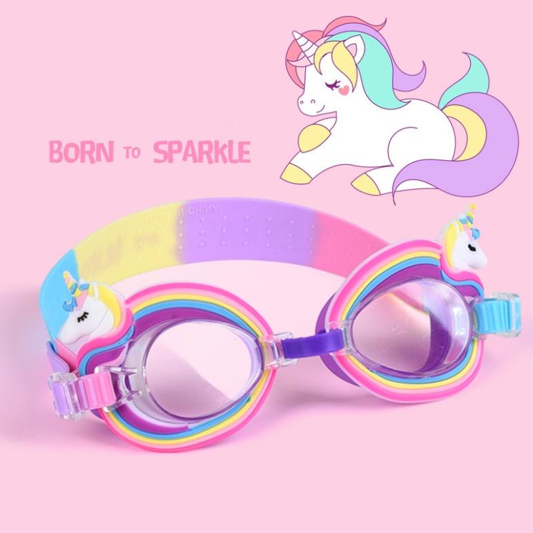 Kính bơi trẻ em MILASO kính bơi chống mờ cho bé bơi lội họa tiết pony cực yêu SS-001403