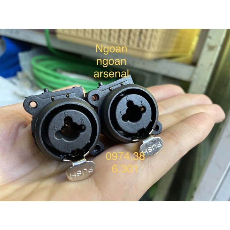 Ổ âm tín hiệu đa năng 2 in 1: cắm jack canon xlr + jack 6ly . báo giá 1 cái