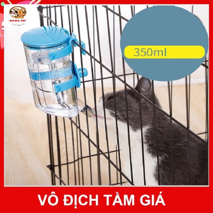 [Mã 44FMCGSALE1 giảm 10% đơn 250K] Bình Nước Treo Chuồng Chó Mèo Tự Động Cao Cấp