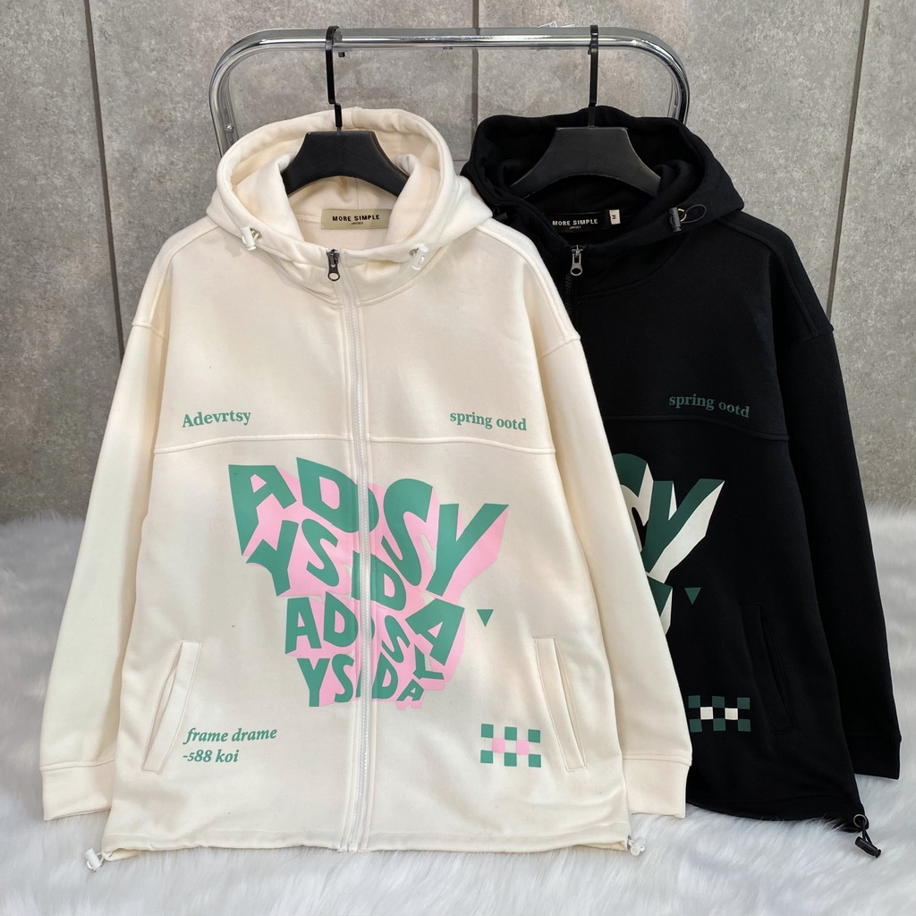 Áo Khoác Hoodie Form Rộng Unisex ZAZY Vải Nỉ Bông Dày Dặn - Tuni Store