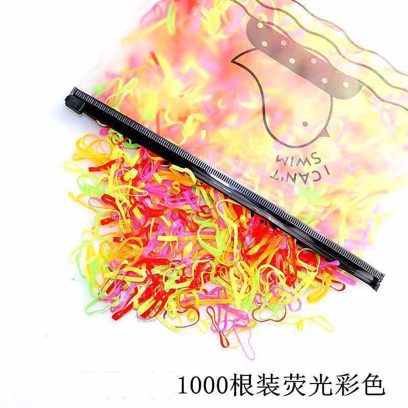 Túi 1000 Dây Thun Cột Tóc Co Giãn Dùng Một Lần Phù Hợp Cho Người Lớn Và Trẻ Em