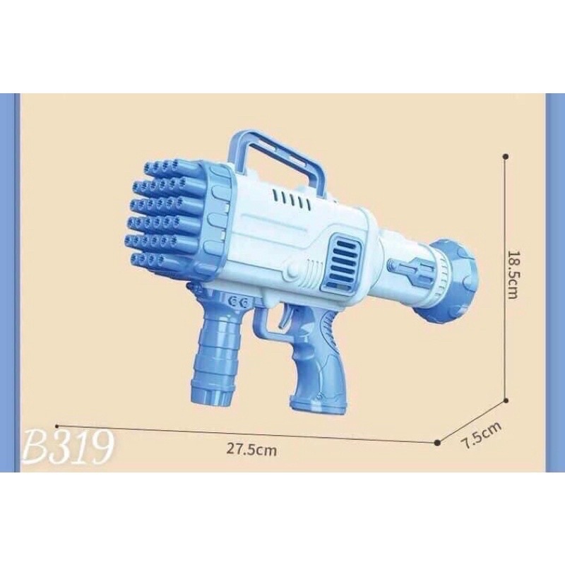 Đồ Chơi Súng Bắn Tạo Bọt Bong Bóng Tự Động Loại Lớn 32 Nòng Siêu Mạnh, An Toàn Cho Bé