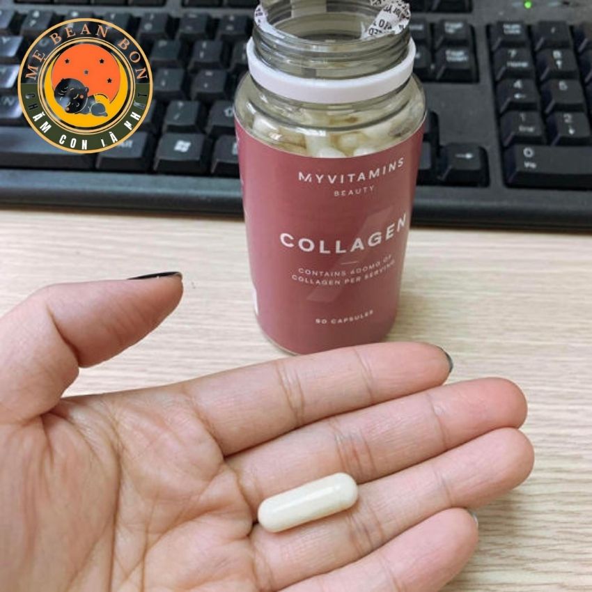 Viên uống Collagen thuỷ phân Myvitamins của Pháp 90 viên dễ hấp thụ Giúp da tăng độ đàn hồi, trẻ trung - mẹ bean bon