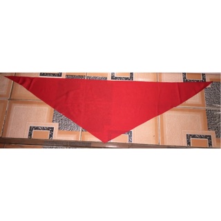 10 khăn quàng đỏ học sinh cấp 1 ( loại khăn đỏ thun đẹp mét 1)