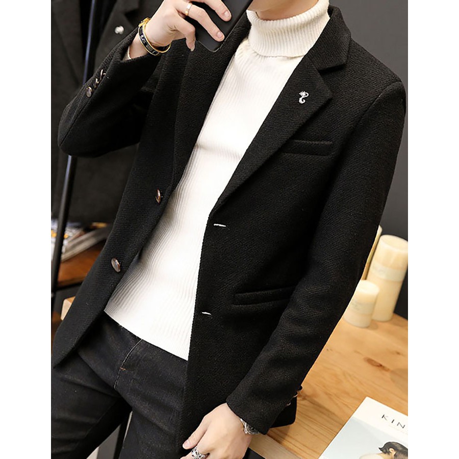 [Xả Lỗ] Áo Khoác Len Dạ Kiểu Vest Cao Cấp, Áo Khoác Măng Tô Thời Trang Nam 2020 - thienvuongshop | BigBuy360 - bigbuy360.vn