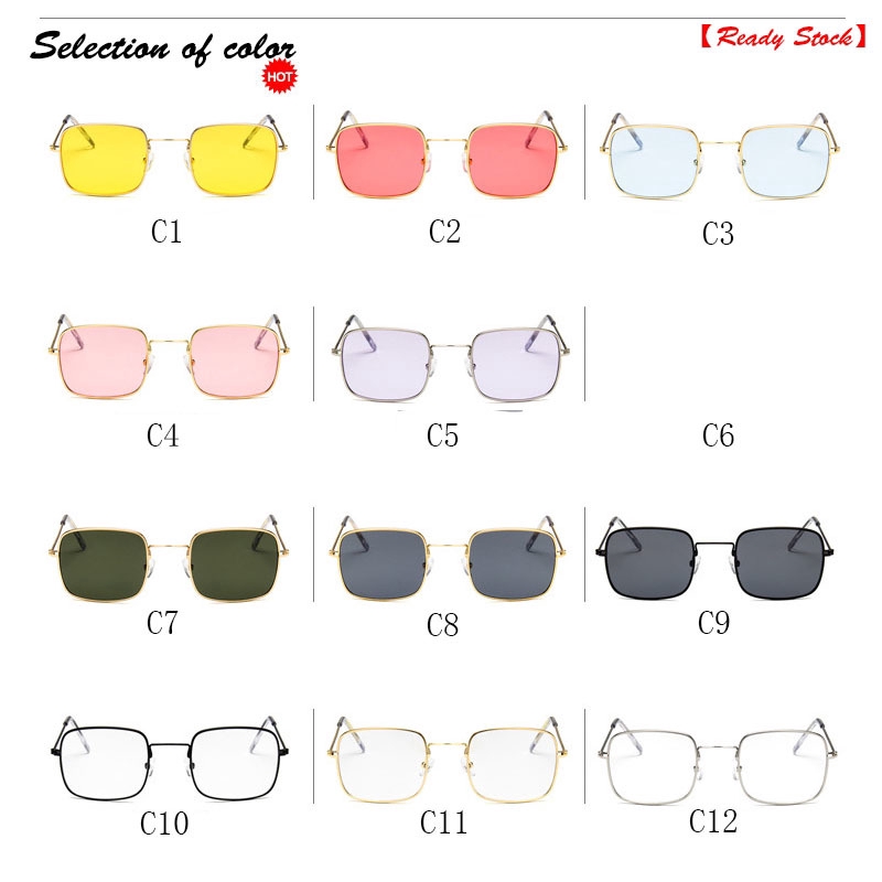 Kính mát gọng chữ nhật màu kẹo thời trang cho nam nữ | BigBuy360 - bigbuy360.vn