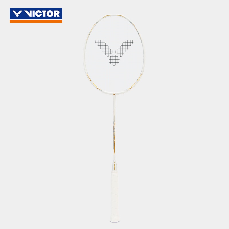 Vợt Cầu Lông Victor F C Bằng Carbon Siêu Nhẹ Màu Trắng + Vàng Cao Cấp