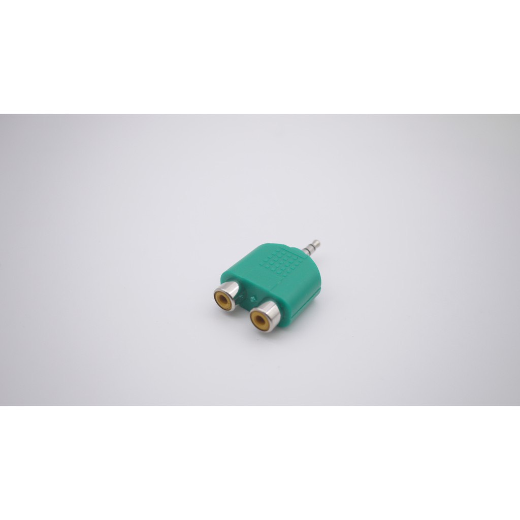 Jack 3.5mm to 2 RCA - Đầu Giắc Chuyển đổi âm thanh & video 3.5 ly qua 2 AV
