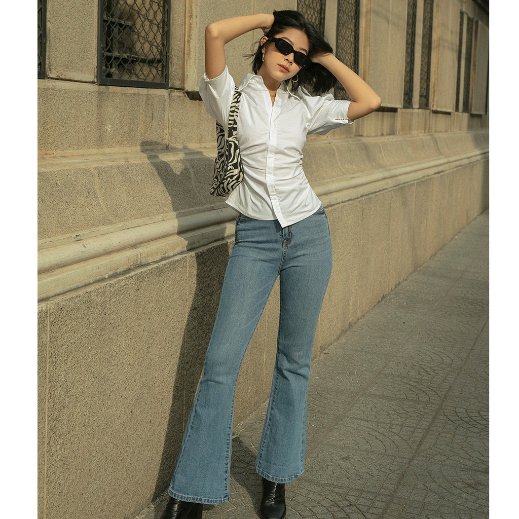 [Mã LT50 giảm 50k đơn 250k] Quần Jean Dài Ống Loe | Goût De Jun | Brian Jeans
