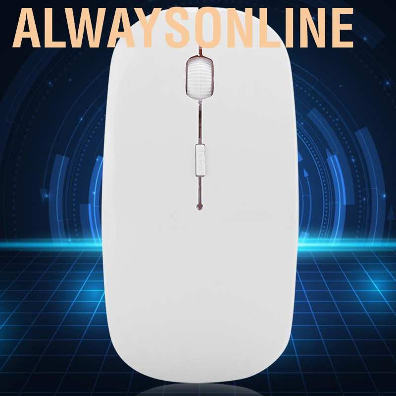 Alwaysonline Wireless Mouse Office Business Laptop Desktop Computer Tablet Portable Mice 2.4G