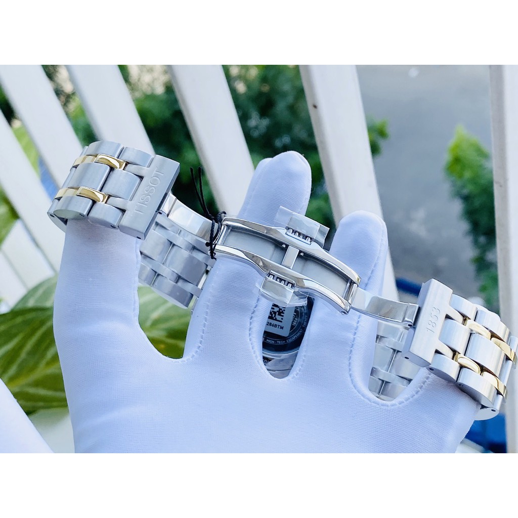 Đồng hồ nam chính hãng Tissot Couturier Day Date Demi Stainless Steel T035.407.22.011.01 - Máy cơ - Kính sapphire