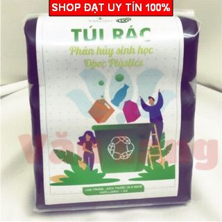 Túi đựng rác cuộn tự phân huỷ sinh học 3 cuộn 1kg 55 x 65cm hàng Việt Nam không mùi - Hàng dày dai