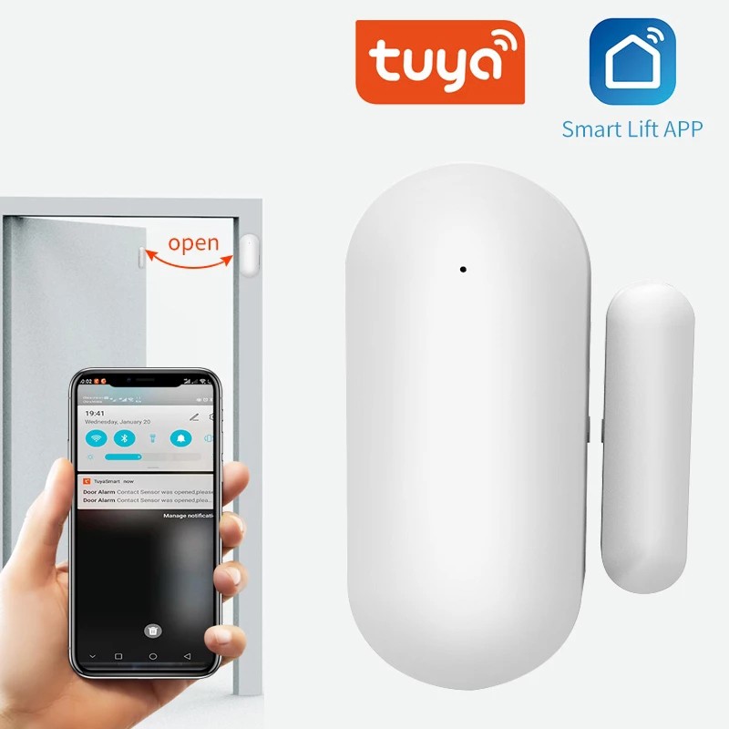 Thiết Bị Báo Động Cảm Biến Mở Cửa Wifi Thông Minh Bảo Vệ An Toàn Cho Nhà Ở