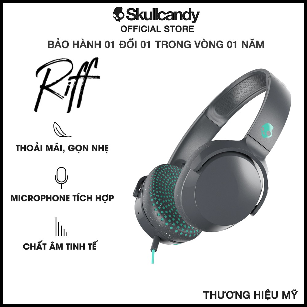 [Mã BMLTA50 giảm 50K đơn 150K] Tai Nghe Skullcandy Riff Có Dây On-Ear