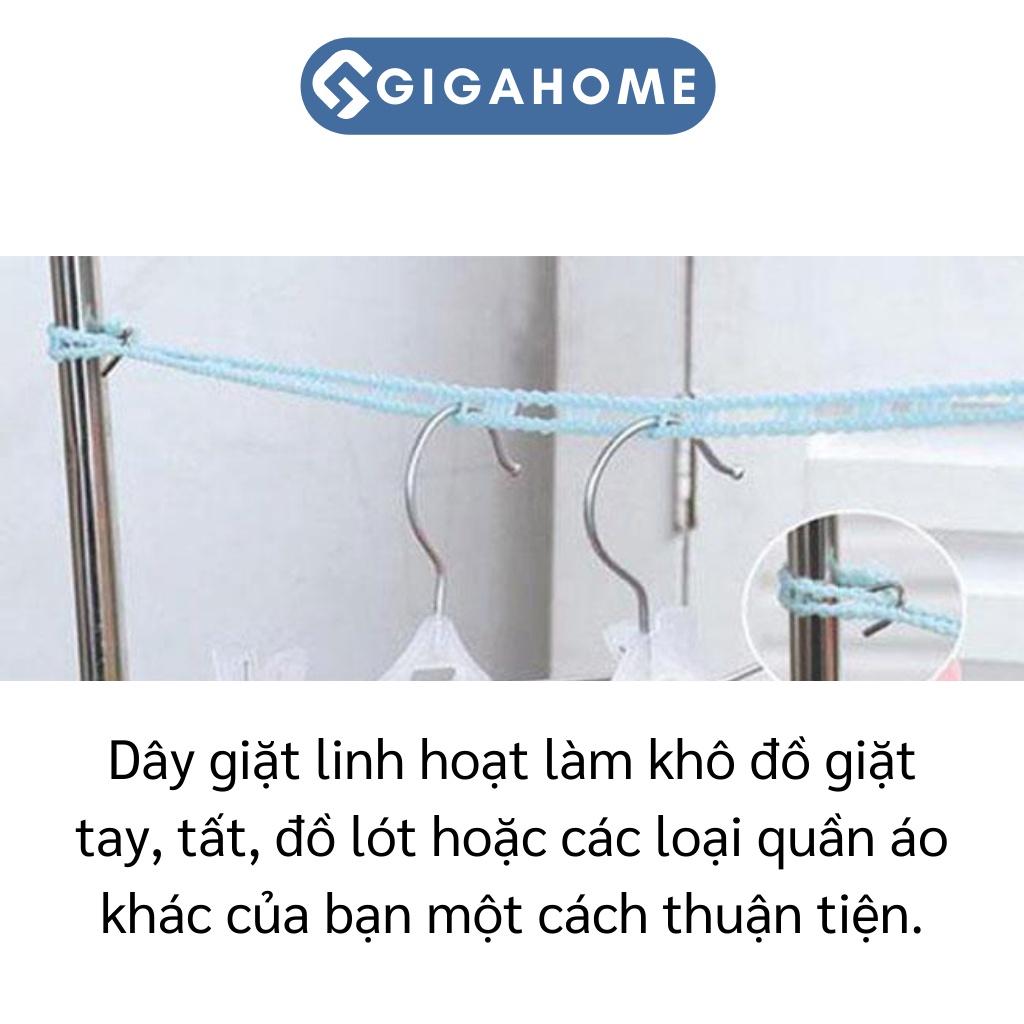 Dây Phơi Đồ Thông Minh GIGAHOME Có Lỗ Móc, Loại 3M Đa Năng 3271