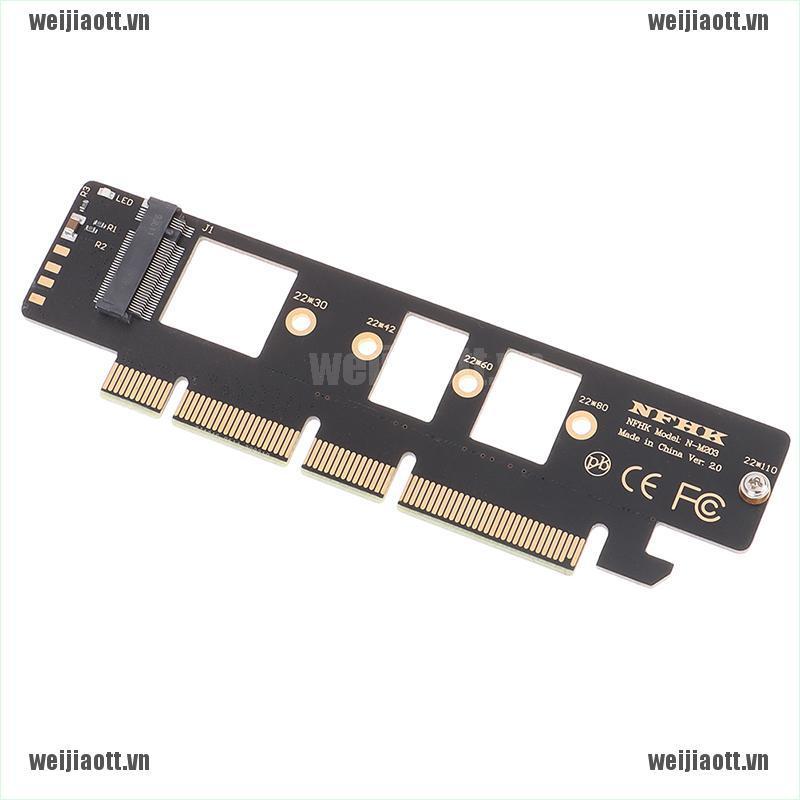 Bộ Chuyển Đổi Wejt Nvme M.2 Ngff Ssd Sang Pcie X4 Sang Nvme M.2