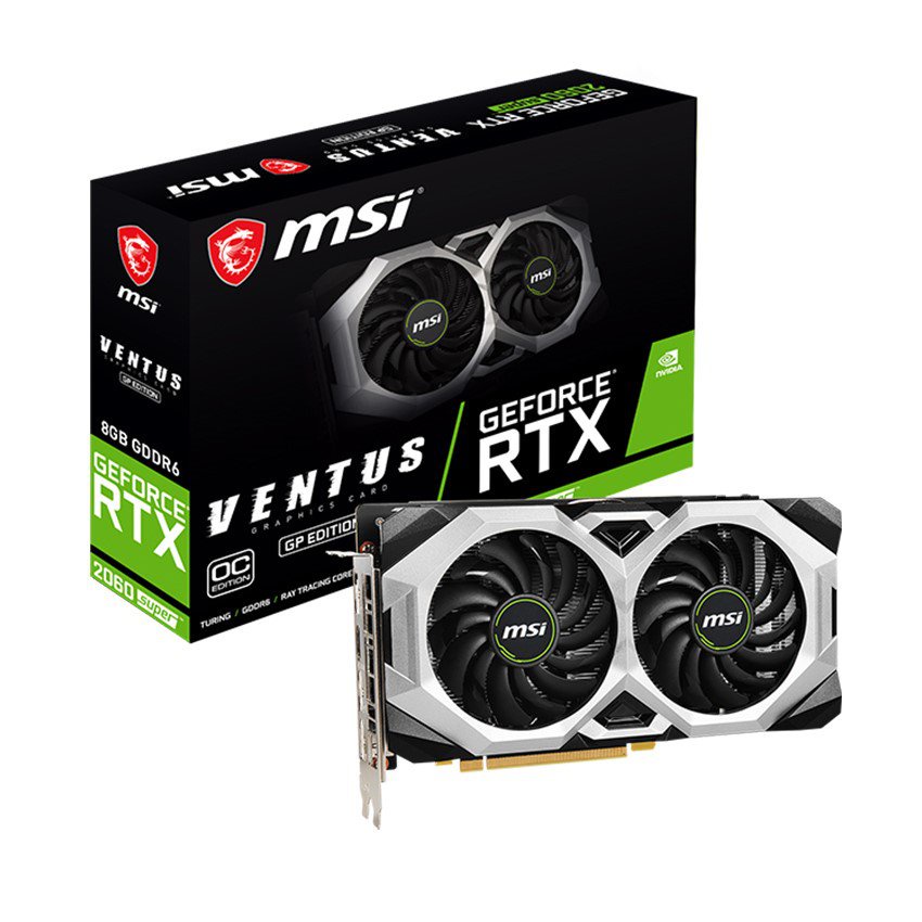 Card màn hình MSI RTX 2060 SUPER VENTUS GP OC (Hàng mới 100% bảo hành chính hãng )