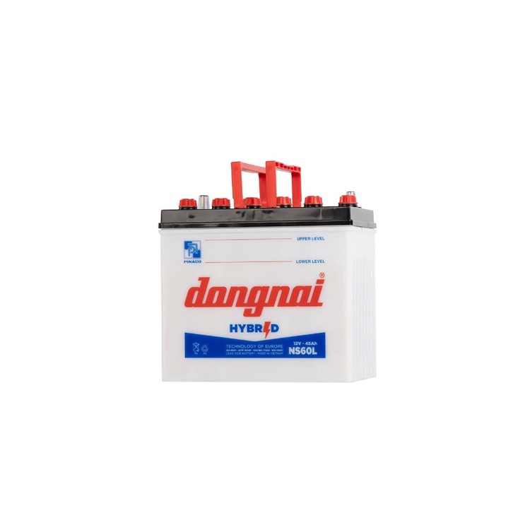 Bình ắc quy 12v Hybrid đồng nai NS60L | 12V - 45ah tặng acid châm bình