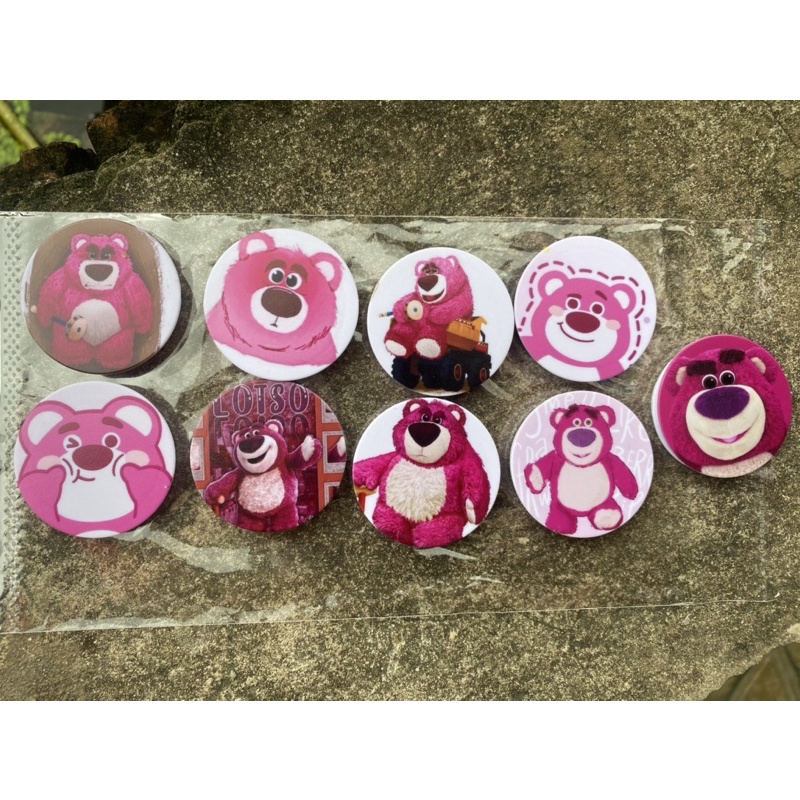 GAU  Giá đỡ Popsocket  Gấu Dâu Tây - đỡ điện thoại, quấn tai nghe