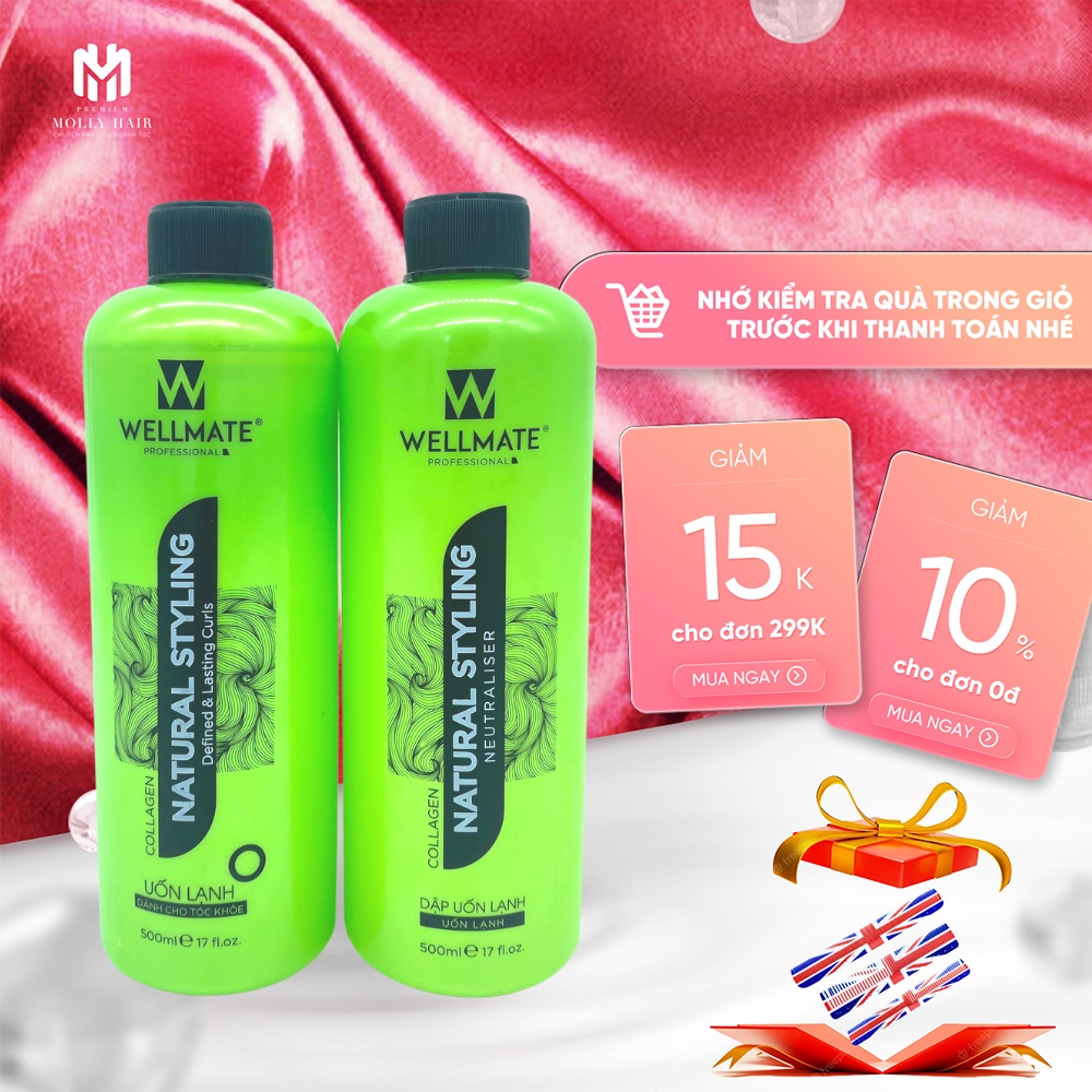Uốn lạnh siêu xoăn Mollyhair thương hiệu Wellmate, công nghệ mới giúp tóc chắc khỏe và sáng bóng mùi thơm dịu nhẹ