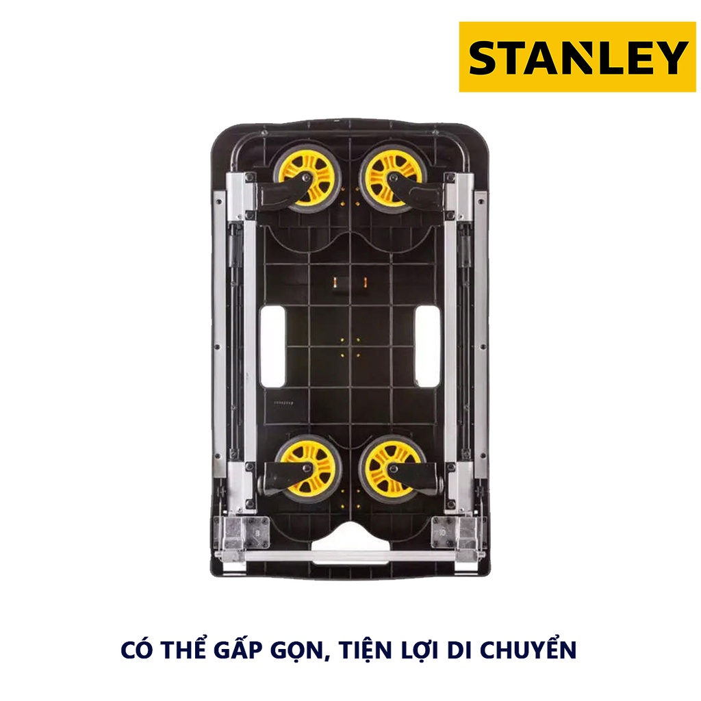 Xe đẩy hàng 4 bánh Stanley SXWTD-PC517 khi xếp gọn 68x41x8 cm tải trọng 120kg - chính hãng - xsafe