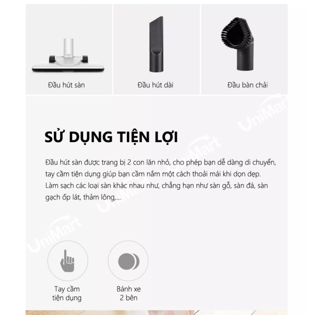 [Hàng nguyên seal] Máy hút bụi cầm tay Deerma DX128C