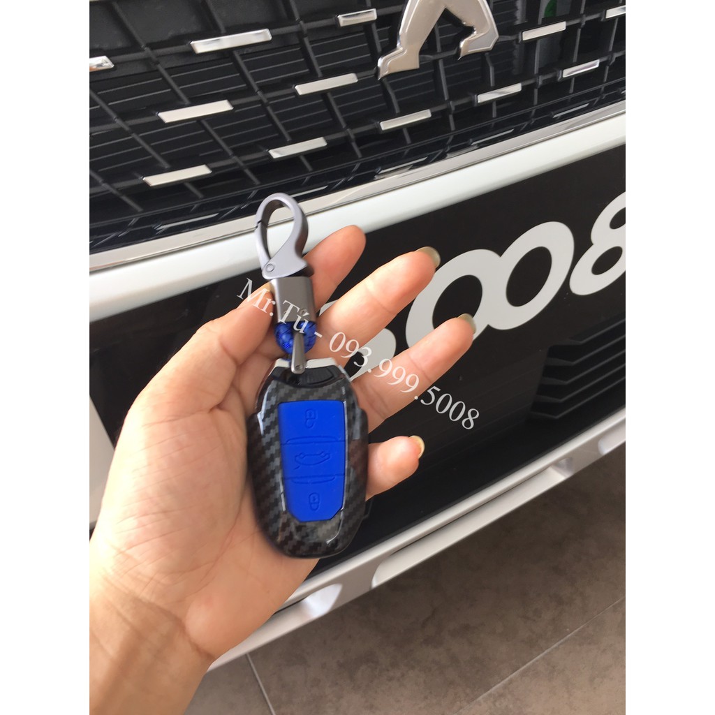 Ốp chìa khóa cacbon xe Peugeot 5008 508 Peugeot 3008 All New