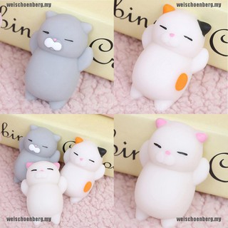 Đồ Chơi Bóp Chất Liệu Pu Co Dãn Hình Mặt Mèo Dễ Thương Giúp Giảm Stress