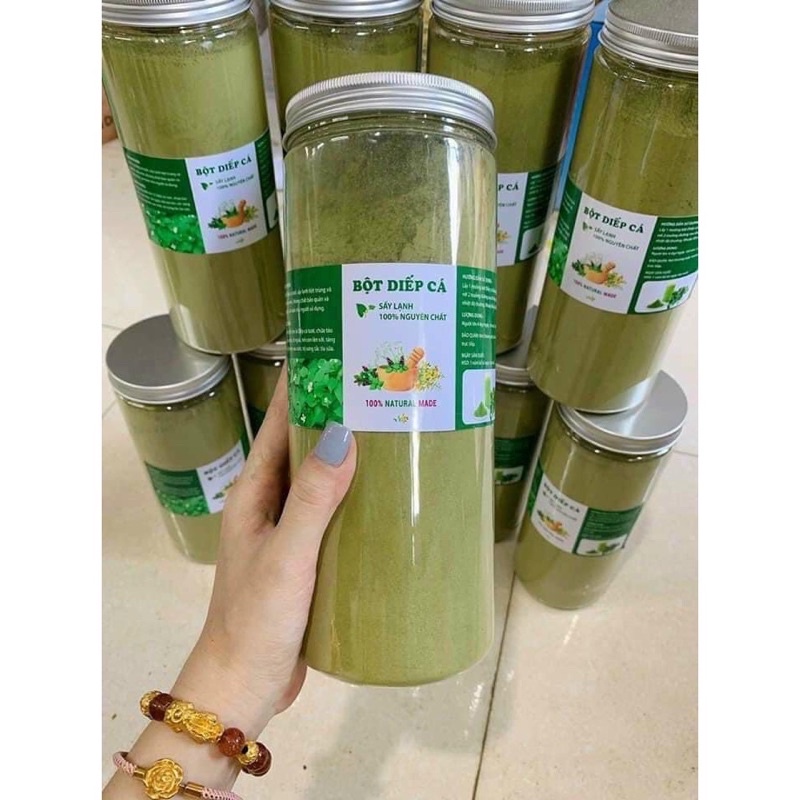 Bột Rau diếp cá nguyên chất hữu cơ sấy lạnh 500gr