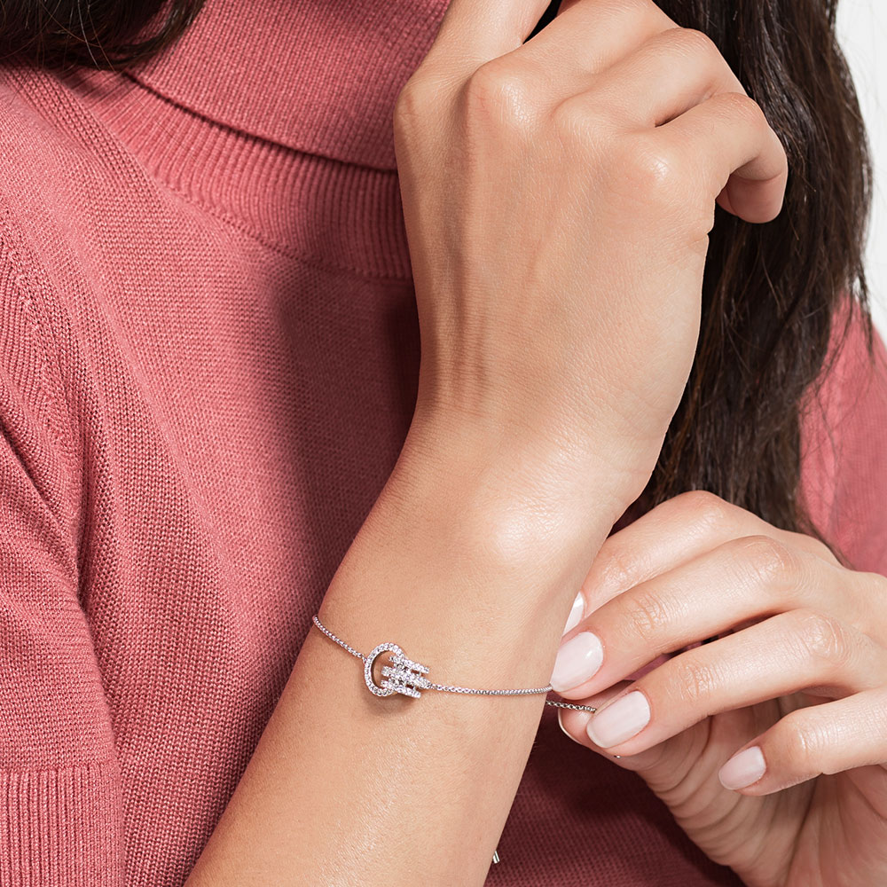 FLASH SALE 100% Swarovski VòngTay Nữ FURTHERLồng vào nhau FASHION Bracelet trang sức đeo Trang sức