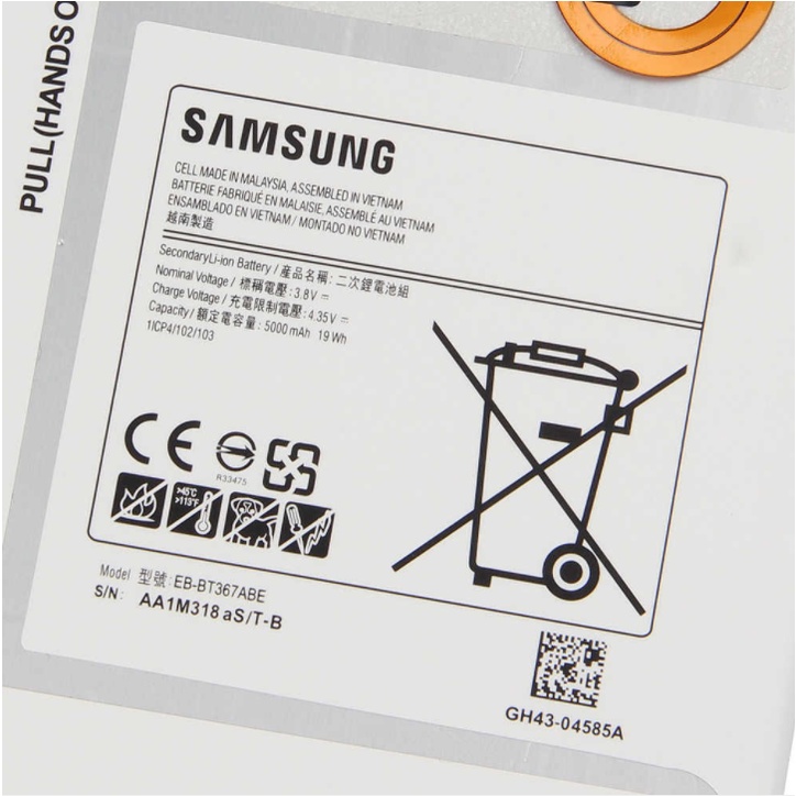 Pin Samsung EB-BT367ABA EB-BT367ABE Dành Cho Samsung Galaxy Tab A 8.0 2017 A2S SM-T360 SM-T365 SM-T375S T377 Chính Hãng