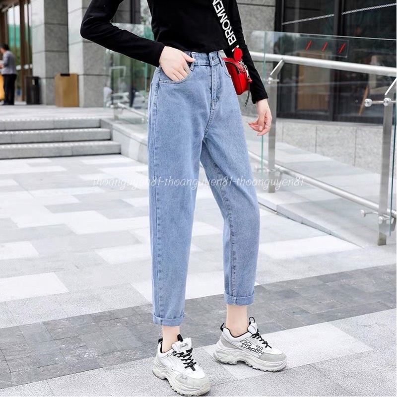 QUẦN BAGGY BÒ NỮ CẠP CAO - JEANS#1106