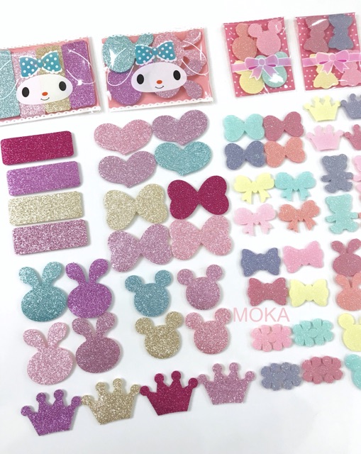 Set 4 miếng dán mái nhũ lấp lánh