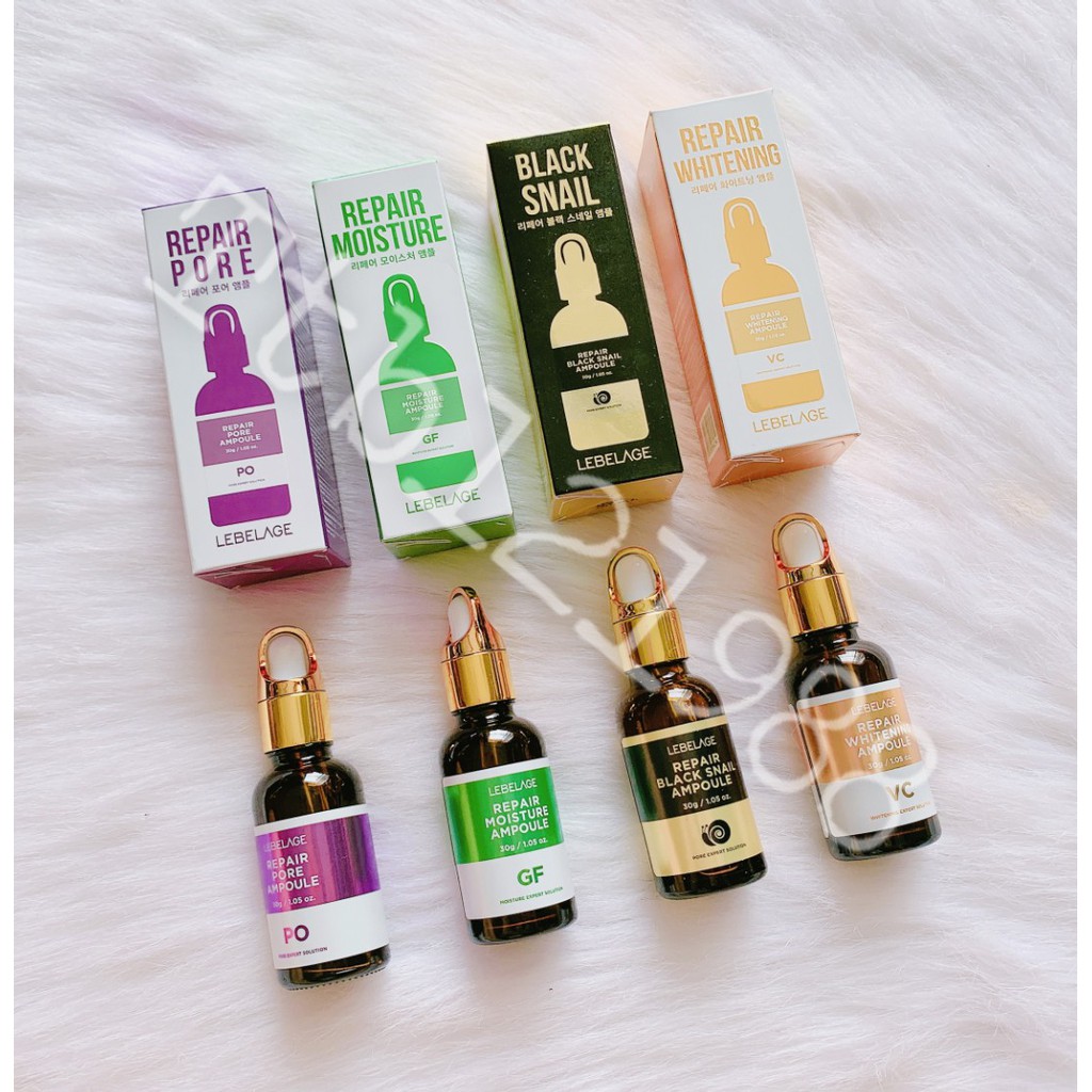 Serum Tinh Chất DEW &amp; DEW Vitamin C - Galactomyces - Bifida - Acne - Anti wrinkle + Tinh Chất LEBELAGE