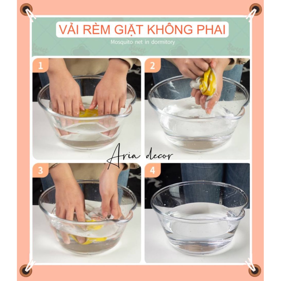 Rèm cửa dán tường ARIA DECOR họa tiết xanh xương rồng HOT nhất 2022 chống nắng