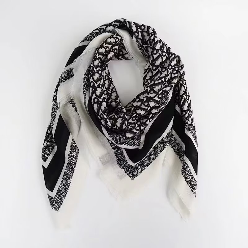 Khăn Choàng cotton Mềm Dáng Vuông Kích Thước 51 inch (130CM) Thời Trang Thu Đông Cho Nữ WJ1134-09