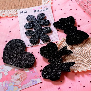 Miếng dán tóc đen kim tuyến giá rẻ giữ tóc con không rớt DA02